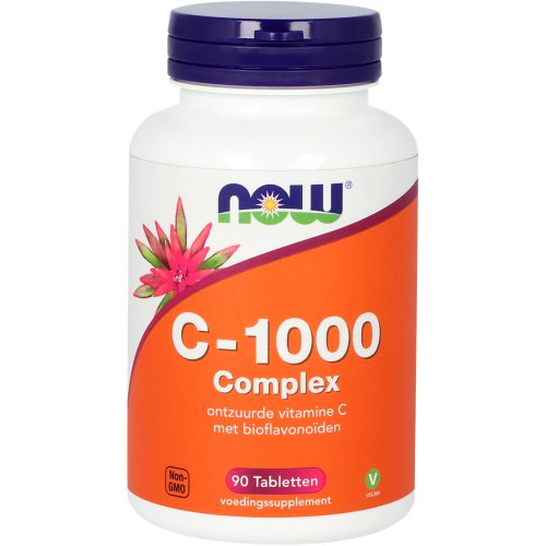 NOW C-1000 Complex Gebufferde Vitamine C met Bioflavonoïden 90 Tabletten