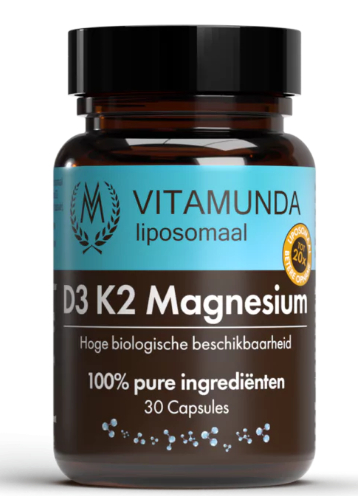 30 capsules Vitamunda Liposomaal D3 K2 Magnesium