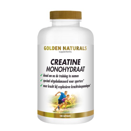 Golden Naturals Creatine Monohydraat 180 capsules