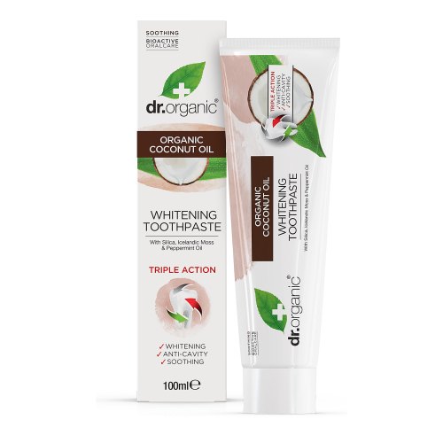 Dr. Organic Organic Coconut Oil Whitening Toothpaste  100 Ml