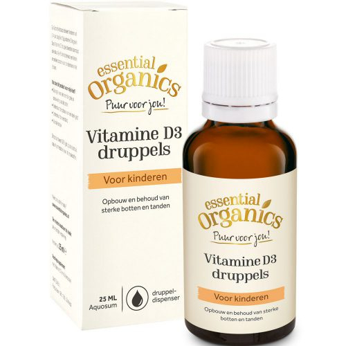 25 ml Essential Organics Puur Vitamine D3 druppels