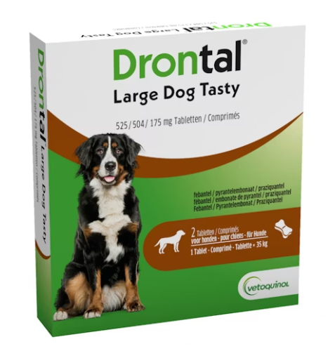 Bayer Drontal Large Dog Tasty Ontwormingstabletten 2 Tabletten