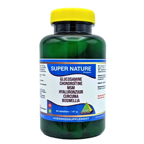 SNP Glucosamine Chondroïtine MSM Hyaluronzuur Curcuma Boswellia 90 Tabletten