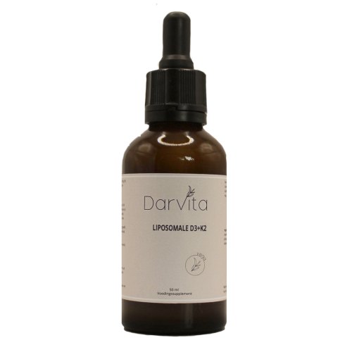50 ml Darvita Liposomale Vitamine D3 & K2 Druppels 1000 IU