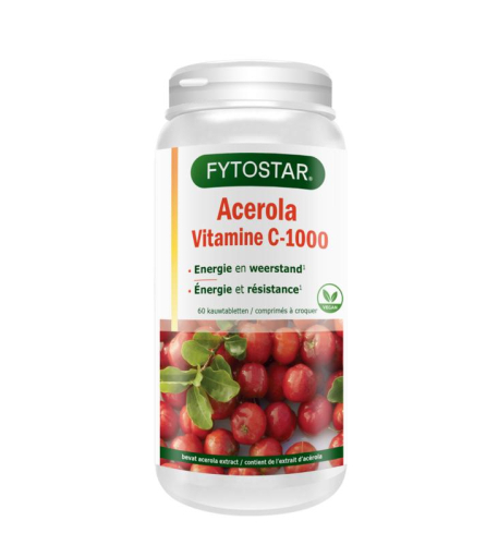 60 kauwtabletten Fytostar Vitamine C-1000 Acerola