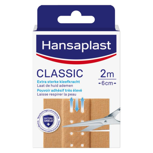1 verpakking Hansaplast Classic 2 meter x 6 cm Pleister