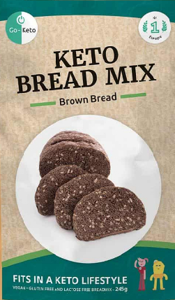 Go-Keto Keto Brood Bak Mix Bruin Brood Vegan 245 Gramm