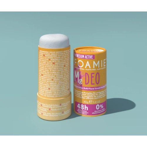 Foamie Magnesium Active Floral Scent Deodorant 40 Gramm