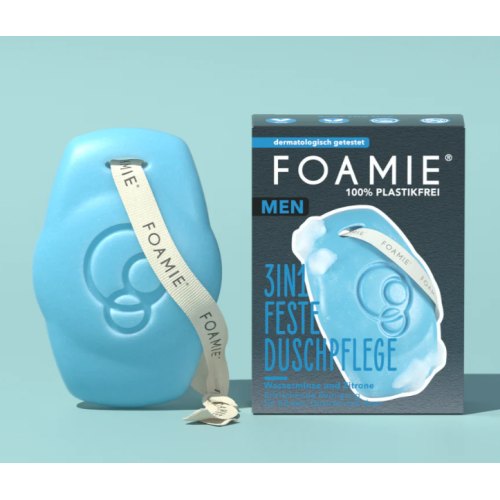 Foamie 3-in-1 Shower Body Bar Watermint And Lemon 90 Gramm