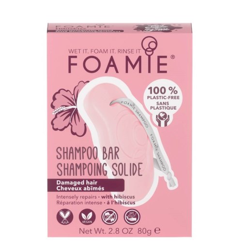 Foamie Shampoo Bar Damaged Hair With Hibiscus 80 gram
