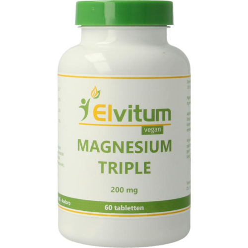 60 tabletten Elvitum Magnesium Triple 200 mg