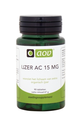 AOV IJzer AC 15mg 90 tablets