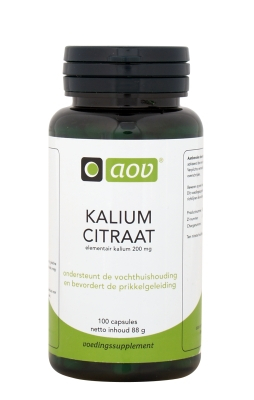AOV Kalium citraat 200mg 100 capsules