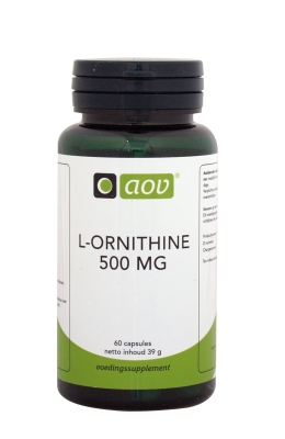 AOV L-Ornithine HCI 500mg 60 capsules