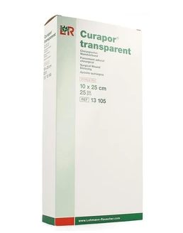 25 Stücke Lohmann & Rauscher Curapor Transparant Wondverband 10 x 25cm