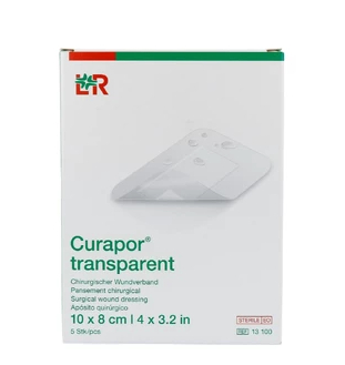 5 stuks Lohmann & Rauscher Curapor Transparant Wondverband 10 x 8cm
