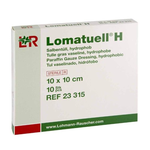 Lohmann & Rauscher Lomatuell H Zalftule 10 x 10cm 10 Stücke