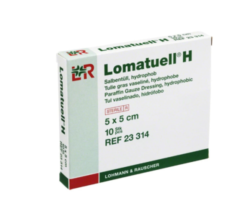 Lohmann & Rauscher Lomatuell H Zalftule 5 x 5cm 10 Stücke