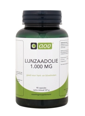 AOV Lijnzaadolie 1000mg 90 Kapseln