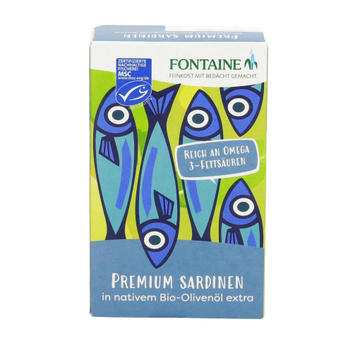 120 gram Fontaine Sardines met Huid en Graat