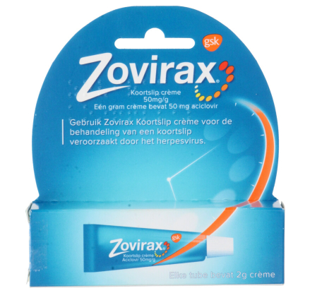 Zovirax Koortslip Crème 2 Gramm