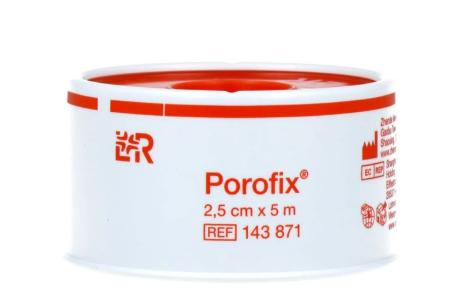 Lohmann & Rauscher Porofix Hechtpleister 2,5cm x 5m 1 stuk