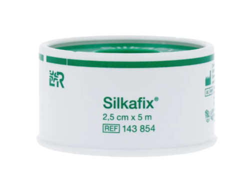 Lohmann & Rauscher Silkafix Hechtpleister 2,5cm x 5m 1 Stück