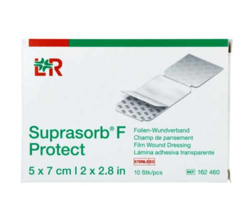 10 Stücke Lohmann & Rauscher Suprasorb F Protect Folieverband Steriel 5 x 7cm