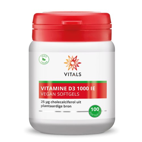 Vitals Vitamine D3 1000 IE 100 Softgels