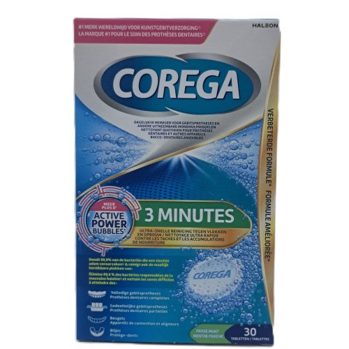 Corega Tabs 3 Minuten 30 Stücke