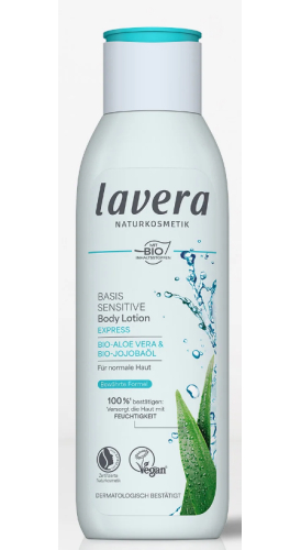 Lavera Basis Sensitiv Body Lotion Express Biologisch 250 Ml