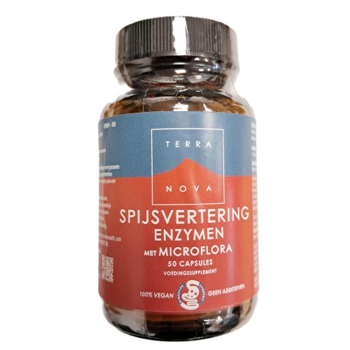 Terranova Spijsvertering Enzymen met Microflora 50 Kapseln