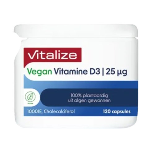 Vitalize Vegan Vitamine D3 25 mcg - 1000 IE 120 Kapseln