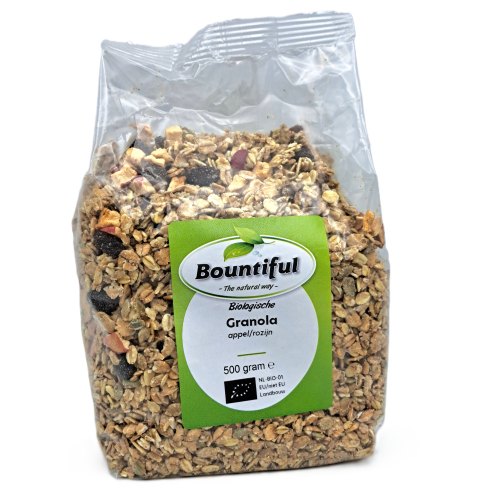 Bountiful Muesli Krokant  Appel-Rozijn Biologisch 500 gram