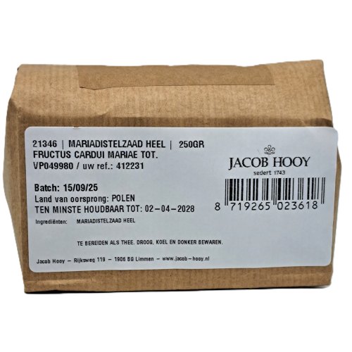 Jacob Hooy Mariadistelzaad Heel 250 Gramm