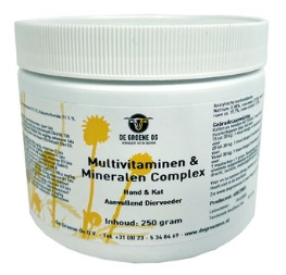 250 gram De Groene Os Veterinair Multivitaminen & Mineralencomplex voor Hond en Kat