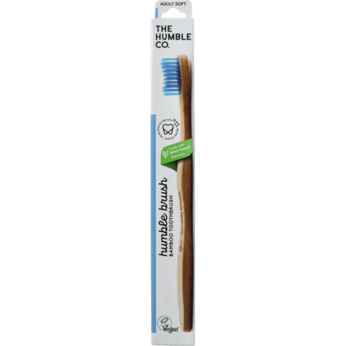 1 exemplaar The Humble Co. Humble Brush Tandenborstel Bamboe Adult Soft Blauw