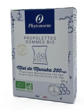 Phytonorm Propolis Manukahoning Gommetjes Biologisch 50 Gramm