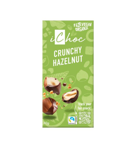 80 gram iChoc Chocolade Reep Super Nut Vegan Biologisch