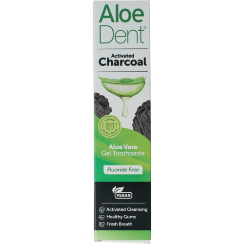  AloeDent Aloe Vera Triple Action Charcoal Toothpaste Fluoride Free