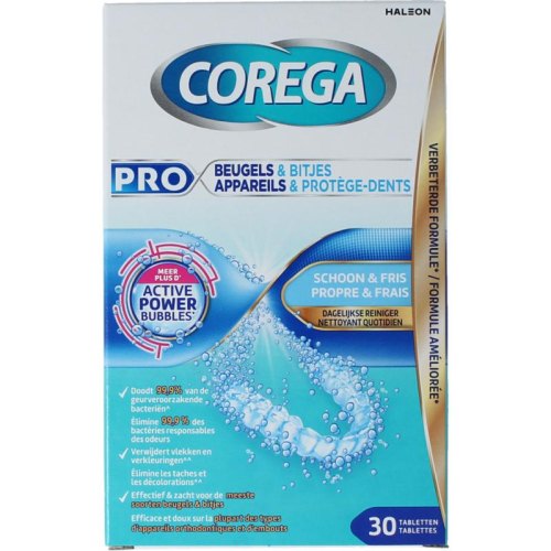 Corega Beugels & Bitjes Reinigingstabletten 30 tablets