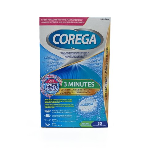 Corega 3 Minuten Frisse Munt 30 tablets