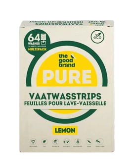 The Good Brand Pure Vaatwasstrips Lemon 64 Stücke