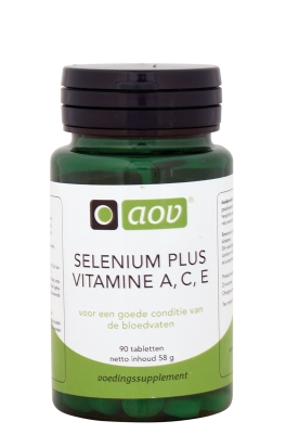 AOV Selenium 200mcg + vitamine A. C en E 90 Tabletten