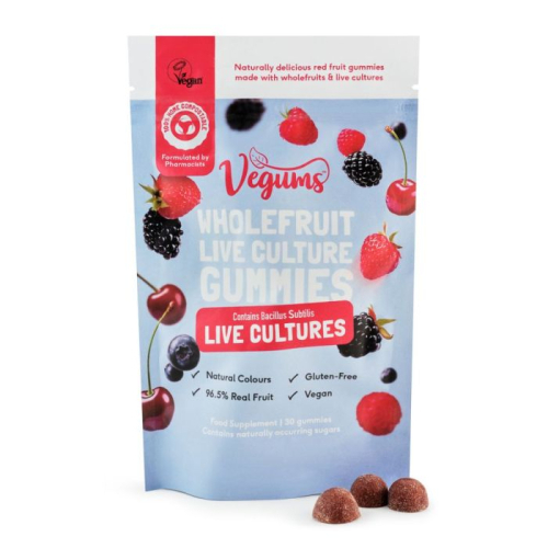 Vegums Wholefruit Live Culture Gummies 30 gummies