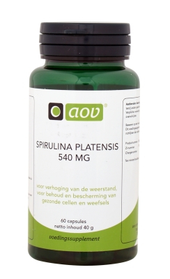 AOV Spirulina platensis 540mg 60 capsules