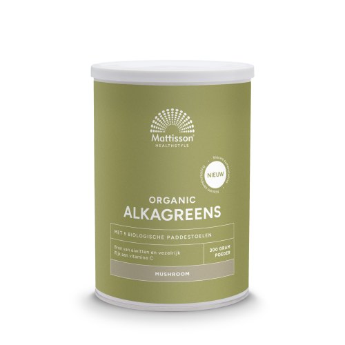 Mattisson Alkagreens Poeder Mushroom Biologisch 300 Gramm