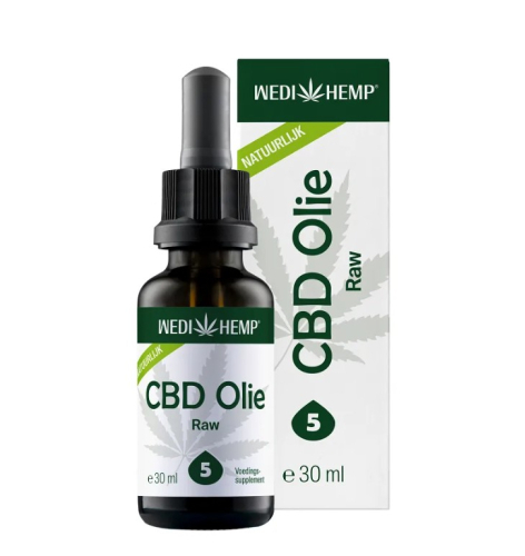 Wedihemp CBD Olie Raw 5% Natuurlijk 30 Ml