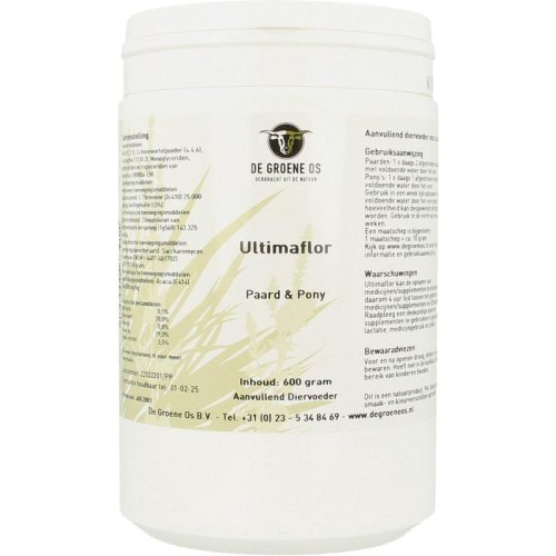 De Groene Os Veterinair Ultimaflor Paard & Pony 600 Gramm