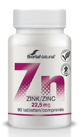 SoriaNatural Zink 22,5 mg 90 tabletten